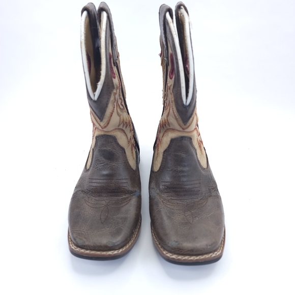 Laredo Boys' Collared Western Cowboy Boots Square Toe Size 11.5 Kids LC2261 - Picture 2 of 7